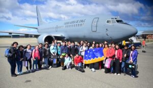 Fuerza Aérea de Chile trasladó a músicos de la orquesta comunal de Magallanes y Aysén