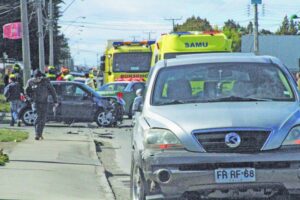 Madre con lactante lesionadas en accidente de tránsito