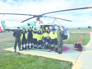 Sección aeropolicial capacitó a funcionarios del SAMU