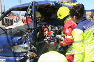 Conductor chocado por bus Movigas: “Fue un accidente con suerte, porque pude perder mis piernas”