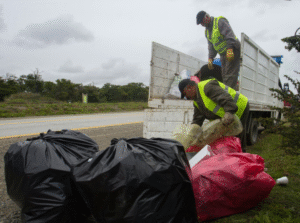 Municipalidad realizó limpieza del Parque Chabunco previo a Navidad