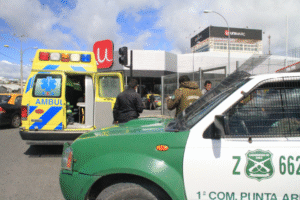 Descontrolado cliente atacó con gollete de botella a guardia de seguridad