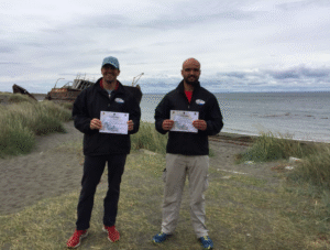 Un magallánico y un valdiviano desafiaron las aguas del Estrecho de Magallanes