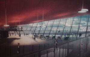Una innovadora propuesta para terminal de pasajeros: techo cubierto con lana de oveja