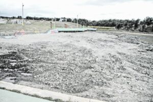 Suspendidos temporalmente trabajos en la laguna del Parque María Behety