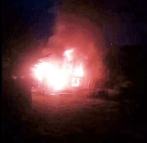 Fuego arrasó con quincho en  Río Seco