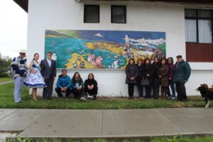 Consejo Regional de la Cultura y Las Artes y vecinos, inaugura mural conmemorativo de los “500 años del descubrimiento del Estrecho de Magal