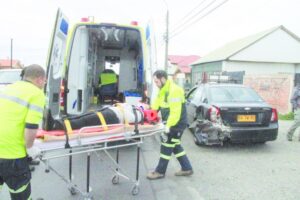 Pasajera lesionada tras colisión por alcance