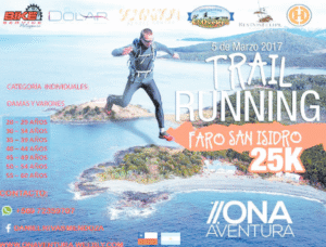 En marzo se corre la carrera aventura “Trail Running Faro San Isidro”