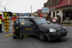 Dos lesionados dejó colisión protagonizada por chofer argentino