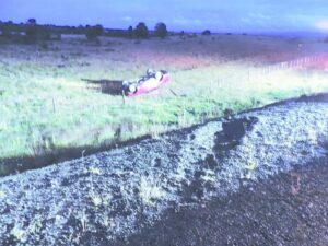 Dos mujeres lesionadas tras volcamiento en la Ruta 9 Norte