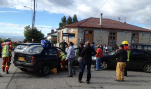 Colisión entre tres vehículos deja una persona lesionada