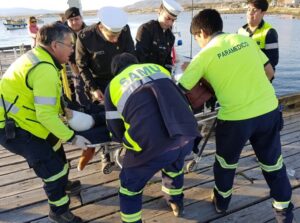 Tripulante de pesquero fue evacuado por lancha de rescate