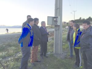 Inauguraron el alumbrado público desde la costanera hasta Puerto Bories