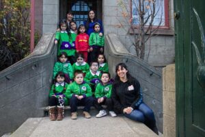 Jardín Infantil Santa Laura visitan oficinas de El Pingüino