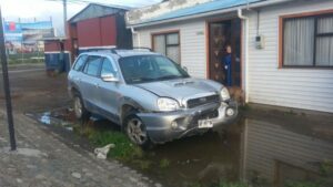 Mujer que viajaba de acompañante recibió una lesión frontal en un accidente de tránsito