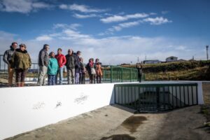MOP presenta obras de parque inundable y vecinos se quejan por el entorno