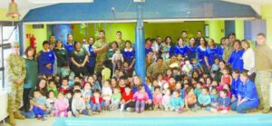 Infantes de Marina realizaron arreglos  en Jardín Bambi