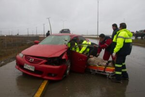 Siete accidentes de  tránsito con lesionados,  daños y fugas de choferes