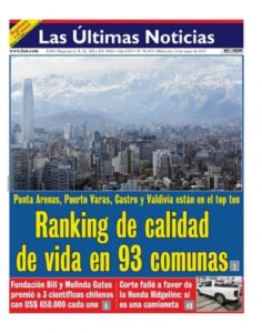 Impacto nacional por logro de  Punta Arenas en calidad de vida