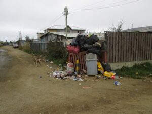 Basural a domicilio en el Pasaje Luis Álvarez
