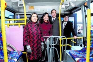 Ministra de Transporte se subió a buses de Punta Arenas