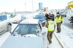 Realizan campaña para prevenir  accidentes de tránsito en invierno
