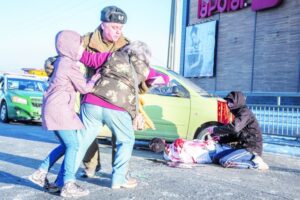 Impacto causó simulacro de violento  accidente fatal frente al mall