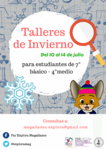 PAR Explora Magallanes te invita a participar de los Talleres de Invierno