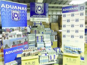 Bodegas de aduanas colapsaron por gran cantidad de cigarrillos incautados