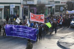 Más 400 profesores marcharon en rechazo al proyecto de educación pública y deuda histórica