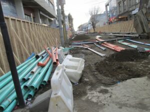 Prosiguen los trabajos en calle Lautaro Navarro