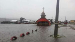 Temporal azota a la Isla de Chiloé