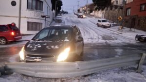 Escarcha provocó diversos accidentes  de tránsito en Punta Arenas