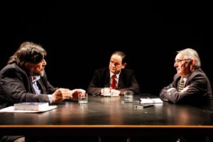 Candidatos Morano y Arcos tuvieron primer “cara a cara” en tenso debate televisivo