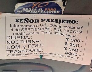 Pasajeros molestos con nuevas tarifas de colectivos