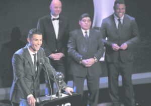 Cristiano Ronaldo volvió a ganar el premio The Best