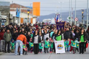 Barrio 18 de Septiembre salió a las calles en la culminación de su aniversario 61