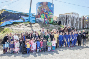 Los murales “500 en 10.000” se tomaron Magallanes
