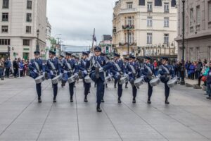 Efectivos del Grupo de Aviación número 6 de la FACh celebraron ayer sus 87 años