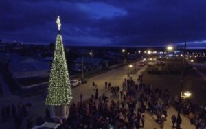 Porvenireños participaron en encendido del árbol de Navidad