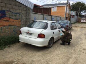 Labocar realizó pericias tras hallazgo de nuevo vehículo robado en Punta Arenas