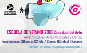 Escuela de Verano 2018 de la Casa Azul del Arte comienza en febrero