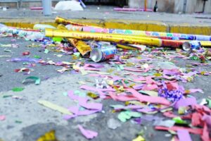 Celebración de Año Nuevo en la Torre Entel deja  35 toneladas de basura