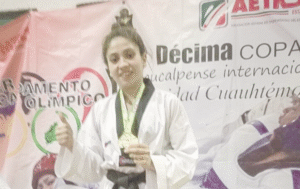 La joven magallánica que la rompe  en el taekwondo internacional