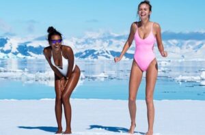 Modelos de Victoria’s Secret viajaron a la Antártica a realizar sesión fotográfica