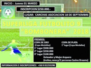 Invitan a equipos a ser partícipes de la de la nueva Superliga de Futbolito “Bombonera 2018”