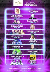 Dreams dio a conocer la cartelera de artistas de marzo