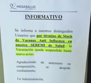 Escasean vacunas contra  la influenza en Magallanes