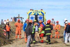 Trabajador quedó atrapado  y expuesto a fuga de gas